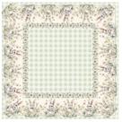 Toalha de mesa 0,74x0,74cm pascoa xadrez menta