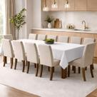 Toalha De Mesa 12 Lugares 3,50x1,50 Oxford Retangular