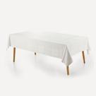 Toalha de Mesa 12 Lugares Karsten Tartan Easy Wash Branca