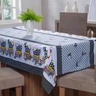 Toalha De Mesa 14 Lugares 4,00m X 1,45m Oxford Estampado