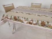 Toalha De Mesa 14 Lugares Em Linhão 3,95m X 1,45m Qcasa Enxovais