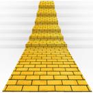 Toalha de mesa 3 peças Yellow Brick Road 1,37 x 2,74 m para Wizard Party