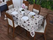 Toalha de Mesa 4 Cadeiras 1,40 x 1,40 Mesa Posta Cozinha Sala de Jantar Oxford Estampada