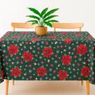 Toalha De Mesa 4 Lugares Com Bainha Estampada Oxford Jantar Amarelo Limãozinhos