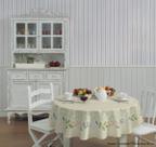 Toalha de Mesa 4 Lugares POP Redonda Estampada Sálvia 1,55m