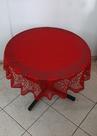 Toalha De Mesa 4 Lugares Redonda Renda 1,60ø m Toalha De Mesa 4 Lugares Redonda Renda 1,60ø m