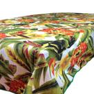 Toalha De Mesa 6 Lugares Tecido Jacquard Estampada Com Viés Toalha De Mesa 6 Lugares Tecido Jacquard Estampada Com Viés