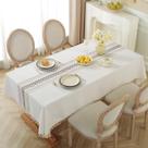 Toalha de mesa Alsoo impermeável de algodão de linho 140x230cm bege