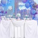 Toalha de mesa B-COOL White Sequin 127x127 cm Sparkly