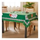 Toalha De Mesa Baralho Truco Poker Quadrada Aveludada Lepper Cor Verde 1,50 m x 1,50 m