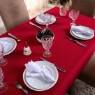 Toalha De Mesa Basic Lisa Oxford Decoração 2,50m X 1,40m Para 8 Lugares Vermelho 100% Poliéster Toalha De Mesa Basic Lisa Oxford Decoração 2,50m X 1,40m Para 8 Lugares Vermelho 100% Poliéster