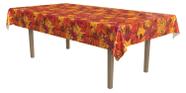 Toalha de mesa Beistle Fall Leaf Plastic 137 cm x 274 cm no Dia de Ação de Graças