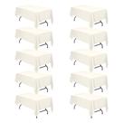 Toalha de mesa BRILLMAX Ivory Polyester 180x260cm para mesa de 6 pés