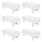 Toalha de mesa BRILLMAX, poliéster branco, retângulo de 8 pés (60x126cm) x6