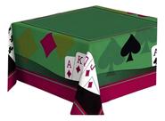 Toalha de Mesa Cassino Quadrada 1,40 x 1,40 M Aveludade Teka Naipes Cartas