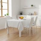 Toalha De Mesa Classica Branca Peça Pronta 1,38x2,20m Vinil