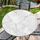 Toalha de mesa COTAIL redonda impermeável 90-150cm poliéster branca