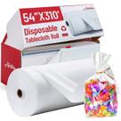Toalha de mesa de plástico Airbin Easter 94 m x 137 cm com 100 sacos de doces