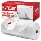 Toalha de mesa de plástico descartável Airbin 310 pés x 54 polegadas branca Toalha de mesa de plástico descartável Airbin 310 pés x 54 polegadas branca