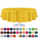 Toalha de mesa de plástico descartável Grandipity 84 polegadas amarela x12