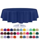 Toalha de mesa de plástico descartável Grandipity 84 polegadas, pacote com 12