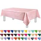 Toalha de mesa de plástico descartável Grandipity, pacote com 12, rosa, 137x274cm