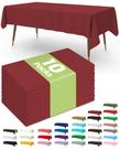 Toalha de mesa de plástico descartável, pacote com 10 para festas 137x274cm