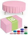 Toalha de mesa de plástico descartável Pureegg 10 Pack 84" rosa