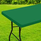 Toalha de mesa de poliéster impermeável para mesa dobrável de 6 pés