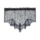 Toalha De Mesa De Renda Preta Com Teia De Aranha E Morcego, Decoração Para Festa De Halloween,