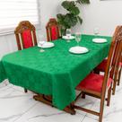 Toalha de Mesa Decoração de Natal 4,00m x 1,40m Decorativa 14 Lugares
