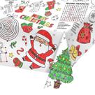 Toalha de Mesa Descartável Gatherfun para Natal - 54x88 polegadas Toalha de Mesa Descartável Gatherfun para Natal - 54x88 polegadas