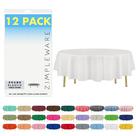 Toalha de mesa descartável ZIMPLEWARE Premium White Plastic (pacote com 12)