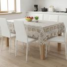Toalha De Mesa Diamante Rendada Flor Peça Pronta 1,38x1,38m Vinil