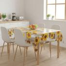 Toalha De Mesa Diamante Sunflower Peça Pronta 1,38x3,00m Vinil