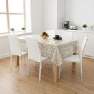 Toalha De Mesa Diamante Yasmin Peça Pronta 1,38x1,38m Vinil