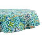 Toalha de mesa DII Spanish Tile Print Vinil 70cm redonda impermeável