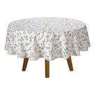 Toalha De Mesa Dohler Clean Estampada Redonda 4 Lugares Cor Bege Florencia