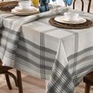 Toalha de Mesa Dohler Renova Luna Cinza Xadrez Clean Sempre Limpa