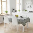 Toalha De Mesa Dubai Cinza Mod7118B Rolo 1,37x20m Vinil Pvc