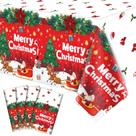 Toalha de mesa Dvaorc para decoração de festa de Natal 130x220cm 4P