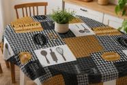 Toalha de Mesa Estampada Tecido material sintético Lavável Retangular 1 Metro X 1,50 Largura