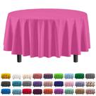 Toalha de mesa Exquisite Premium Plastic 213 cm redonda Cerise x6