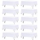 Toalha de Mesa FINDYOU 10 Unidades 152x321 cm Poliéster Branca