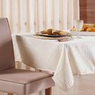 Toalha de Mesa Finesse 220x220cm 100% Poliéster Tessi Amendoa