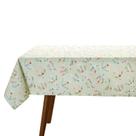 Toalha de Mesa Floral Verde 160x250 8 Lugares Clean Dohler