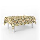 Toalha de Mesa Frutas Banana 6 Lugares Retangular Decorativa