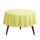 Toalha de mesa Gee Di Moda amarela de 108 polegadas para mesa de 122 a 183 cm