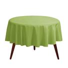 Toalha de mesa Gee Di Moda redonda de 108 polegadas de poliéster verde maçã