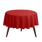 Toalha de mesa Gee Di Moda redonda de 108 polegadas vermelha para mesa de 122 a 183 cm